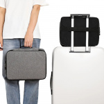 Flerelags dokumentoppbevaringsveske, grå