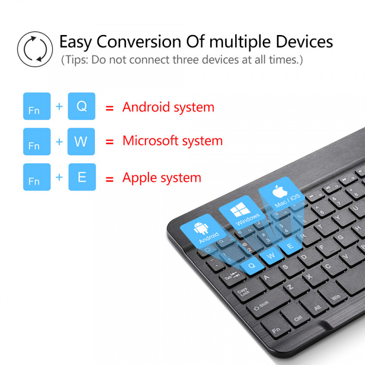 Etui til iPad Mini 6 med Bluetooth-tastatur Etui til iPad Mini 6 med Bluetooth-tastatur