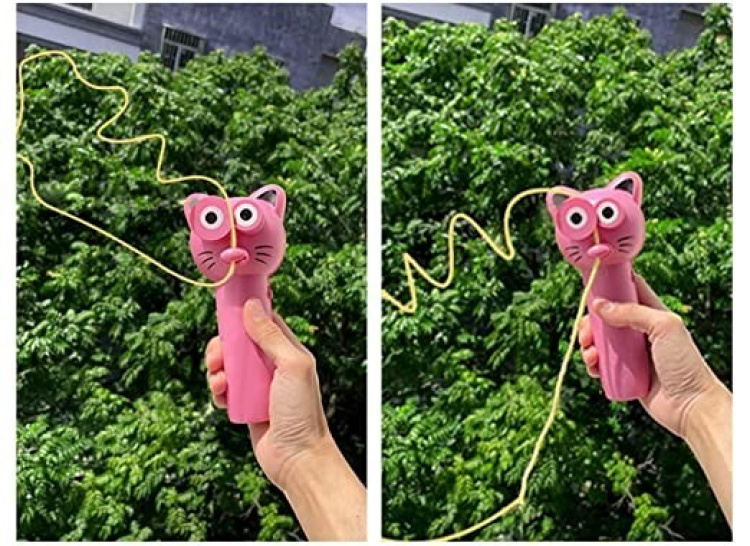 Kasteleketøy med tau for barn (rosa)