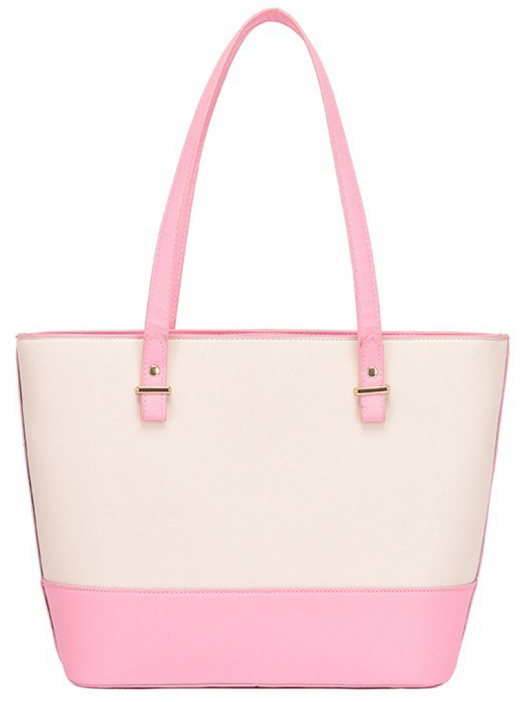 Håndvesker, Beige rosa med gulldetaljer Håndvesker, Beige rosa med gulldetaljer