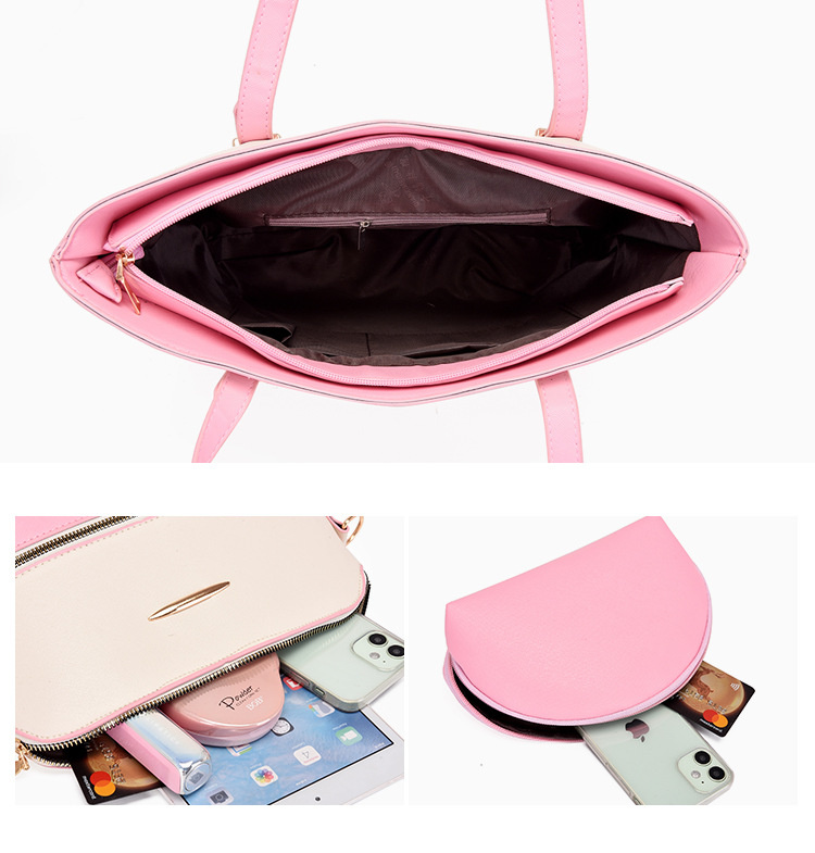 Håndvesker, Beige rosa med gulldetaljer Håndvesker, Beige rosa med gulldetaljer