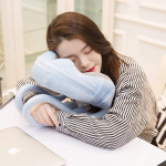 2-i-1-nakkepute med støtte for nettbrett og telefon, rosa 2-i-1-nakkepute med støtte for nettbrett og telefon, rosa