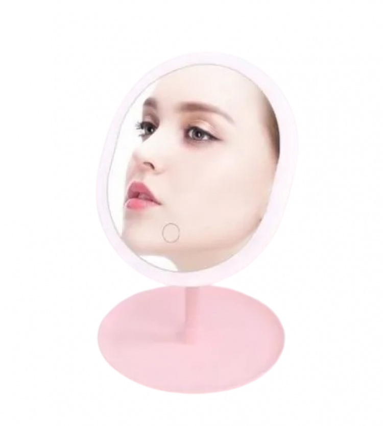 Oppladbart Led Touch Sminkebordsspeil med stativ