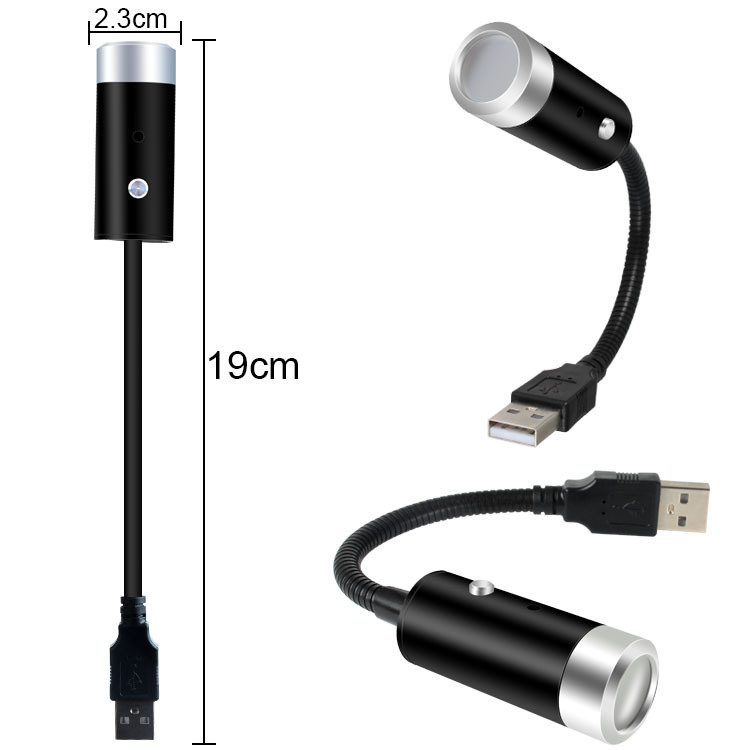 USB-Lampe som gir stjerneatmosfære i bilen, Rødt lys USB-Lampe som gir stjerneatmosfære i bilen, Rødt lys