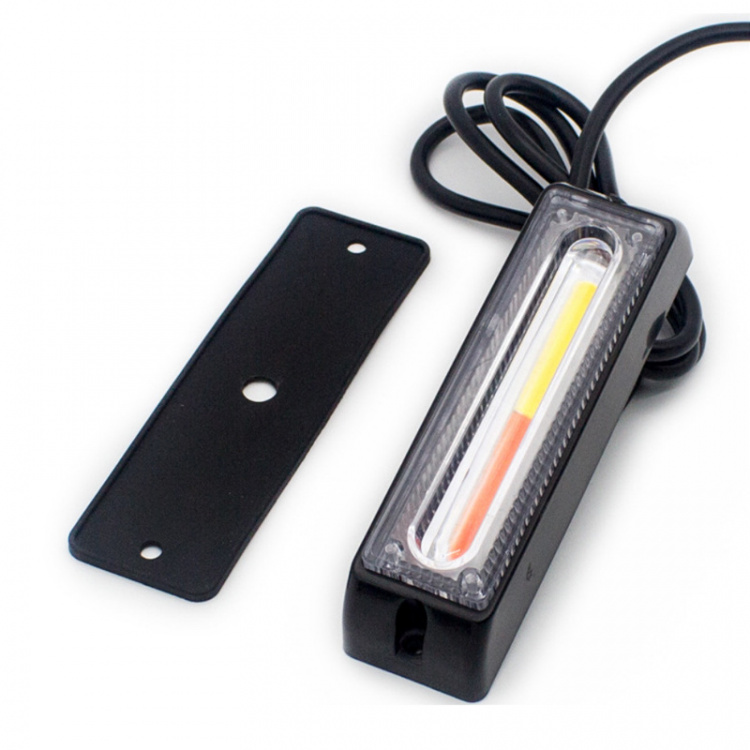 Advarselslampe CoB LED for Bil 12-24V, Rødt lys