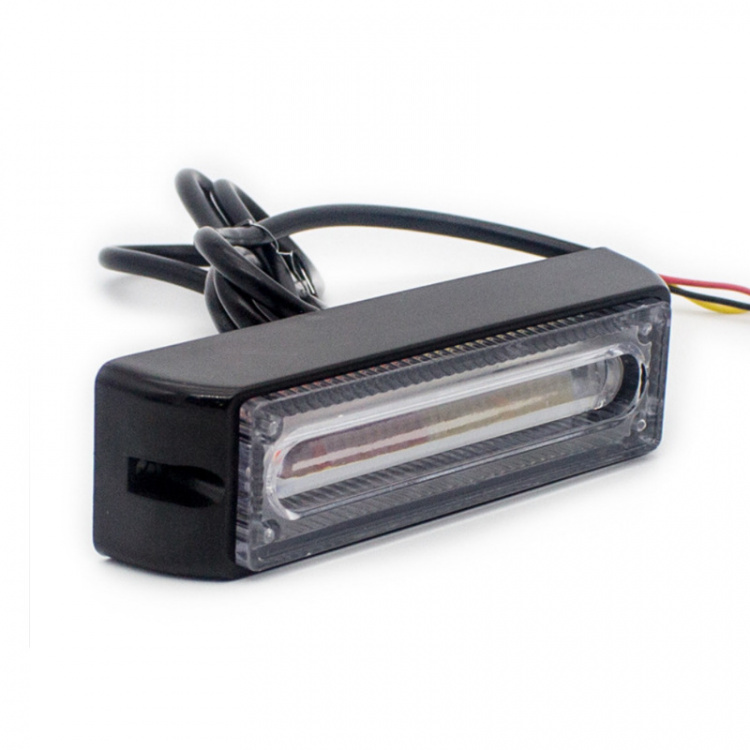 Advarselslampe CoB LED for Bil 12-24V, Rødt lys