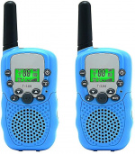 Walkie-talkie for barn, 2-pakning, blå