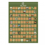 100 Matretter Bucket List Plakat