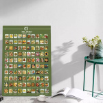 100 Matretter Bucket List Plakat