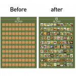 100 Matretter Bucket List Plakat