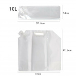 Sammenleggbar vannbeholder 10L med håndtak og kran