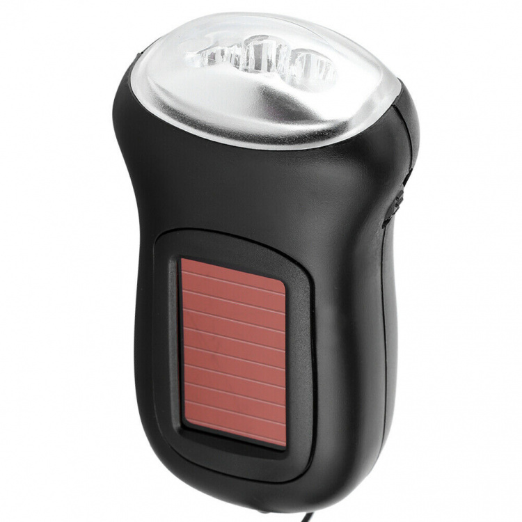 Hånddrevet LED-lommelykt, Svart