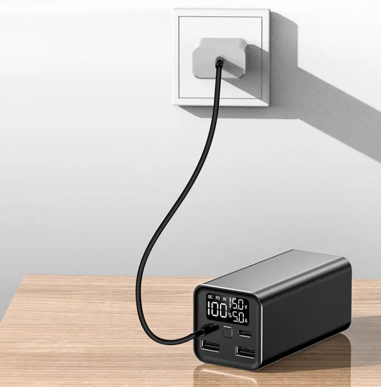 Powerbank 20000mAh 65W QC3.0 hurtiglading for telefon og bærbar PC Powerbank 20000mAh 65W QC3.0 hurtiglading for telefon og bærbar PC