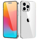 TPU mobildeksel for iPhone 15 Plus, gjennomsiktig