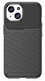 TPU-deksel for iPhone 15 Plus, svart