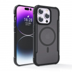 Etui kompatibelt med MagSafe for iPhone 15 Pro Max, svart