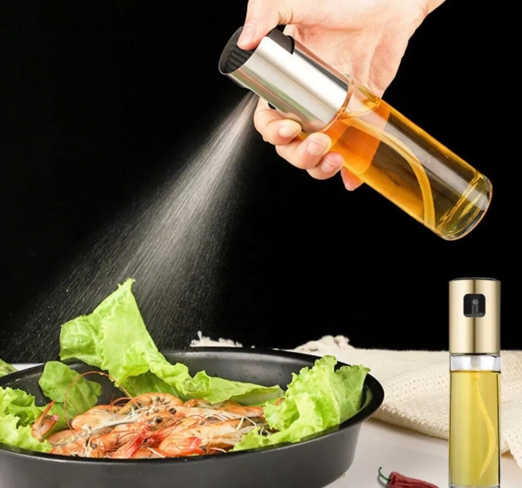 Sprayflaske i glass til eddik/olje, 100 ml