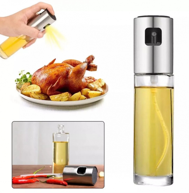 Sprayflaske i glass til eddik/olje, 100 ml