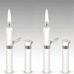 Lysslukker sølv, 4-pk Lysslukker sølv, 4-pk