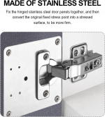 Reparasjonsplate for hengsler 4-pk