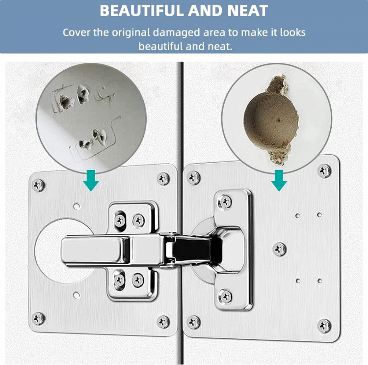 Reparasjonsplate for hengsler, 2-pk Reparasjonsplate for hengsler, 2-pk