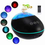 Lucky Stone Ocean LED-projektor med fjernkontroll, svart Lucky Stone Ocean LED-projektor med fjernkontroll, svart