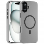 Halvtransparent etui med MagSafe for iPhone 16 Plus, svart Halvtransparent etui med MagSafe for iPhone 16 Plus, svart