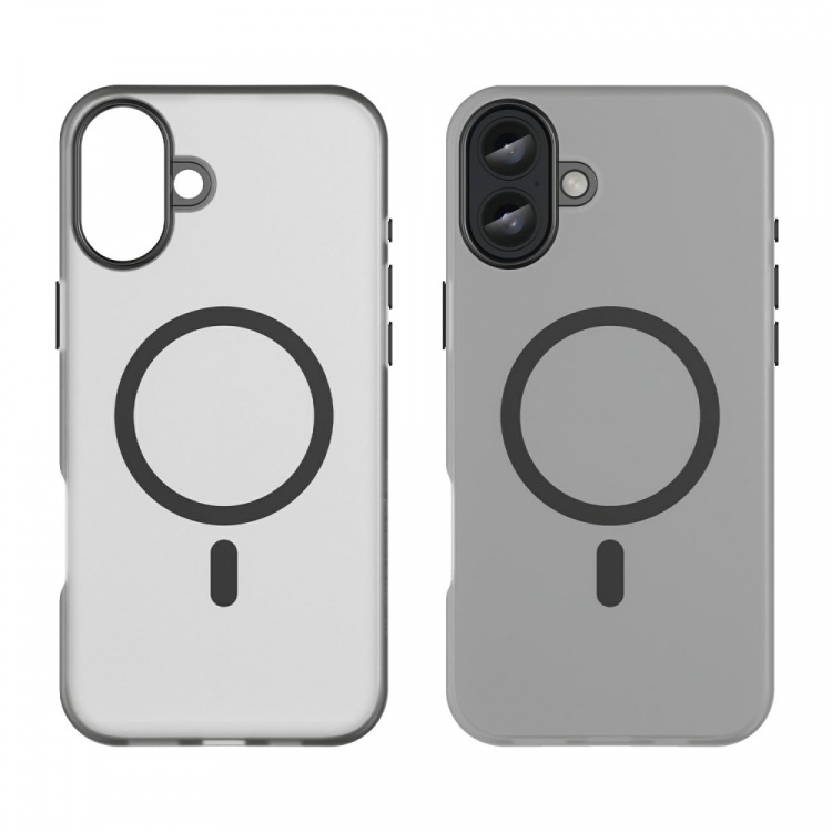 Halvtransparent etui med MagSafe for iPhone 16 Plus, svart Halvtransparent etui med MagSafe for iPhone 16 Plus, svart