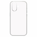 iPhone 16 Plus Slim Case, myk TPU-beskyttelse, gjennomsiktig