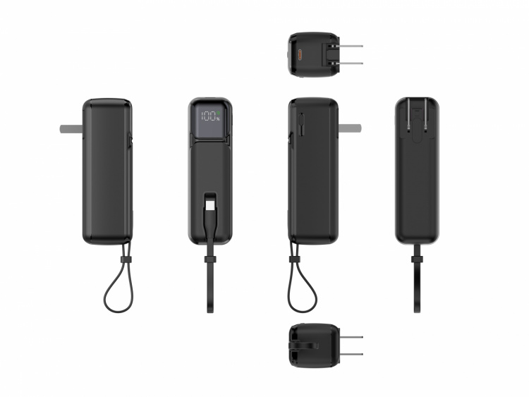 Powerbank vegglader (US) 5000 mAh