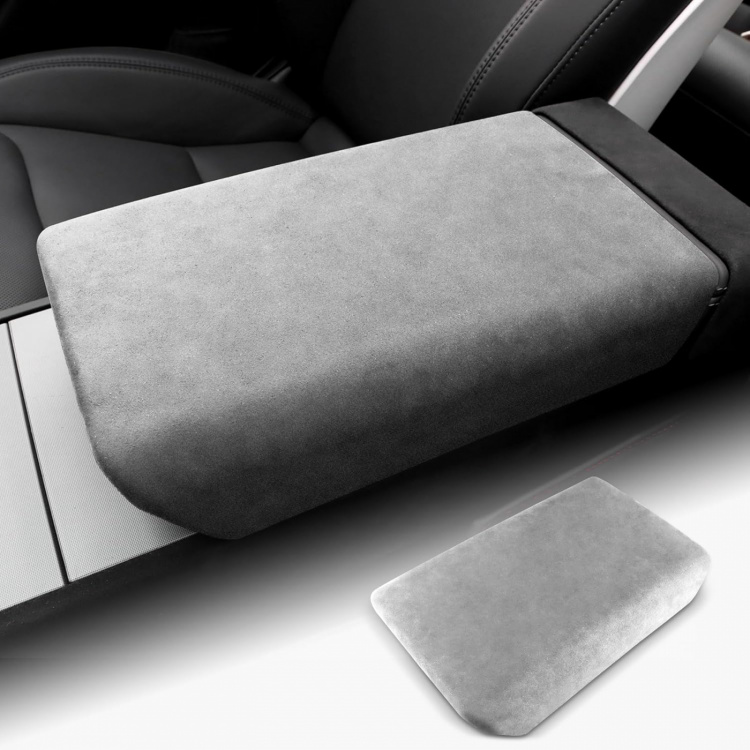 Armlenetrekk for Tesla Model 3 & Y, Lysegrå Armlenetrekk for Tesla Model 3 & Y, Lysegrå