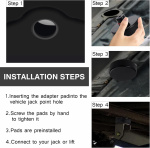 Jekkputer til Tesla Model 3/Y/X/S, 4 stk