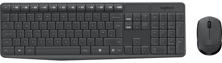 Logitech mK235 trådløst tastatur og mus Logitech mK235 trådløst tastatur og mus
