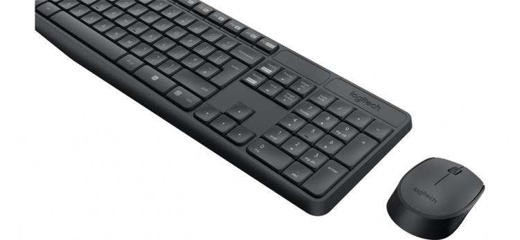 Logitech mK235 trådløst tastatur og mus Logitech mK235 trådløst tastatur og mus