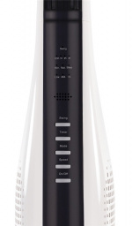 NORDIC HOME 2-i-1 tårnvifte med luftsirkulasjon, 3 hastigheter, 40 W, timer, hvit