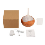 Luftfukter tre LED-lampe, Mørkt tre 240 ml