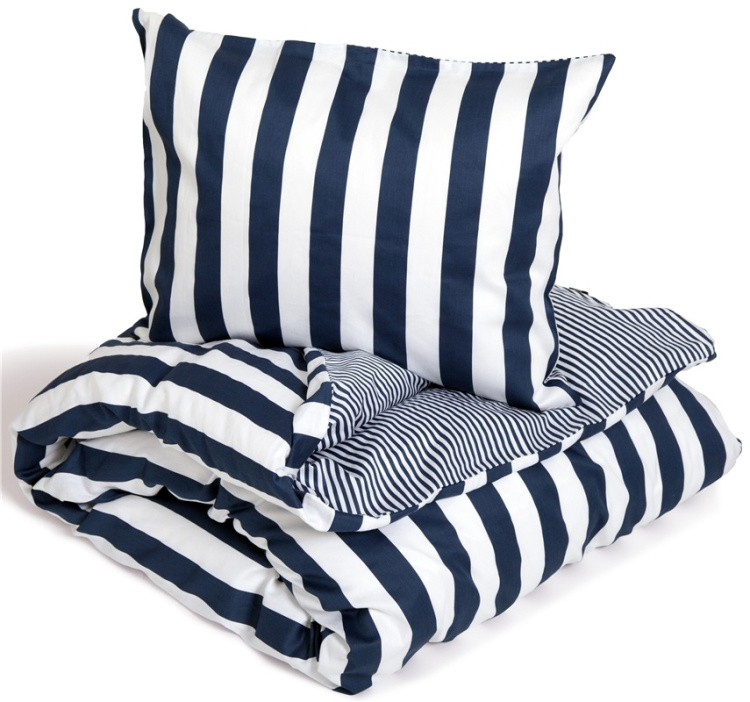 Kosta Linnewäfveri Grebbestad Satin Marine, 2-pakning