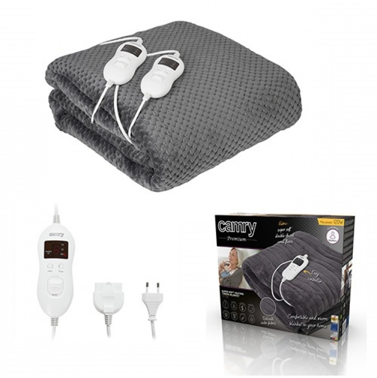 Camry Varmeteppe 150x160 cm Grå