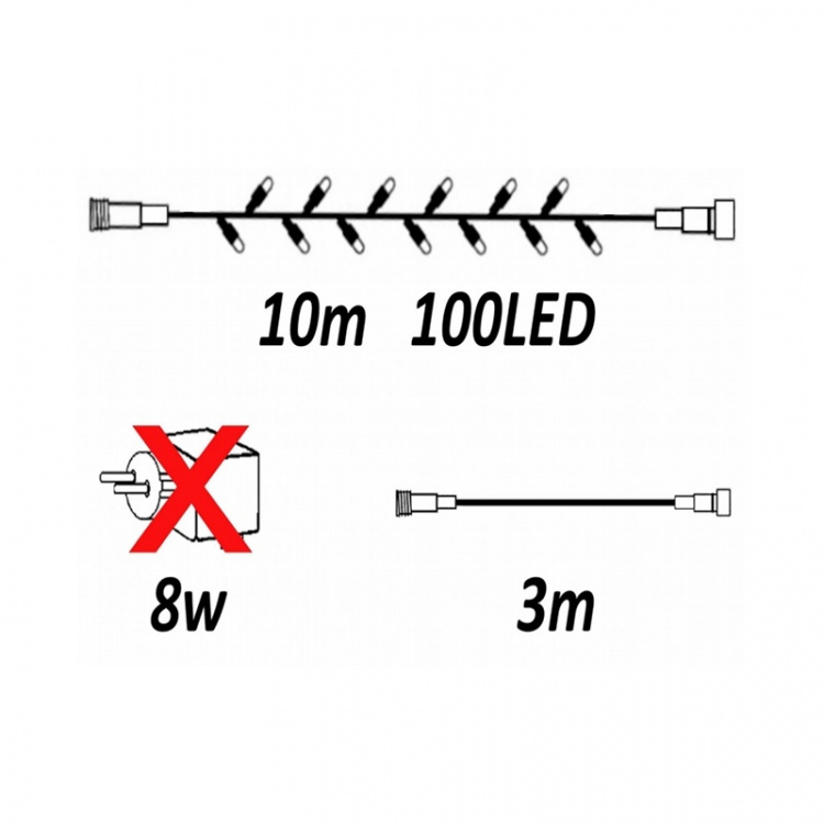 LightsOn Glimmer 10m lysløkke 6W