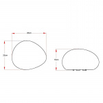 LightsOn Stein 25 cm dekorativ stein