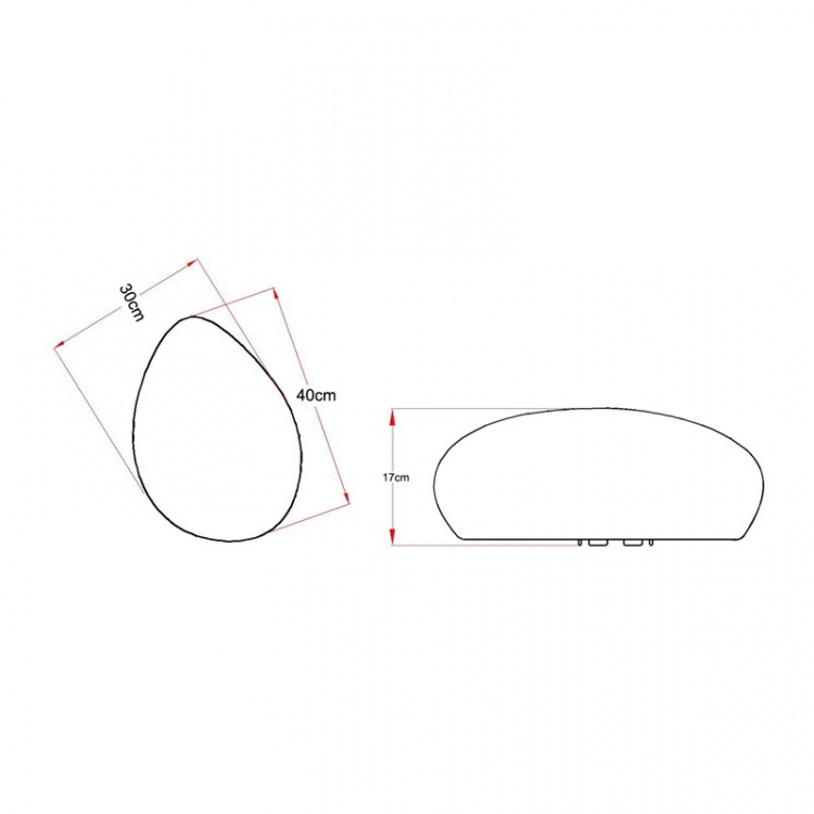 LightsOn Stone XL 40 cm dekorativ stein LightsOn Stone XL 40 cm dekorativ stein