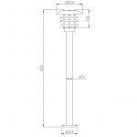 LightsOn Saturnus-pullerten 90 cm sølv LightsOn Saturnus-pullerten 90 cm sølv