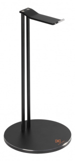 DELTACO GAMING Universal hodetelefonstativ, aluminum, antiskli, svart