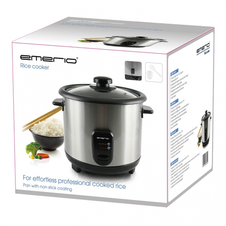 Emerio Riskoker i rustfritt stål 1,5l Emerio Riskoker i rustfritt stål 1,5l