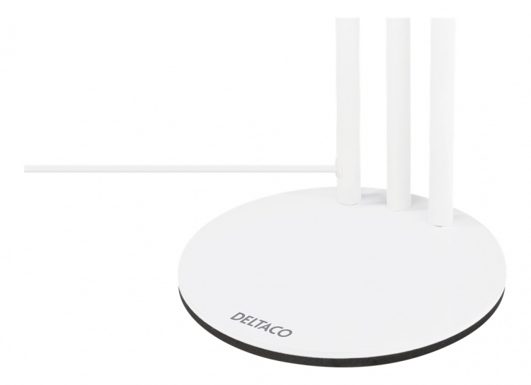 DELTACO 3-IN-1 Selfie-ringlampe med smarttelefon- og mikrofonholder, hvit DELTACO 3-IN-1 Selfie-ringlampe med smarttelefon- og mikrofonholder, hvit