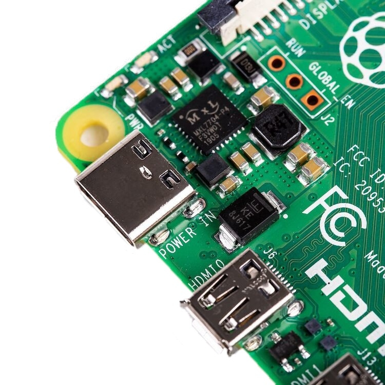 Raspberry Pi 4 Model B, 4 GB RAM, USB-C, dobbel Micro HDMI Raspberry Pi 4 Model B, 4 GB RAM, USB-C, dobbel Micro HDMI
