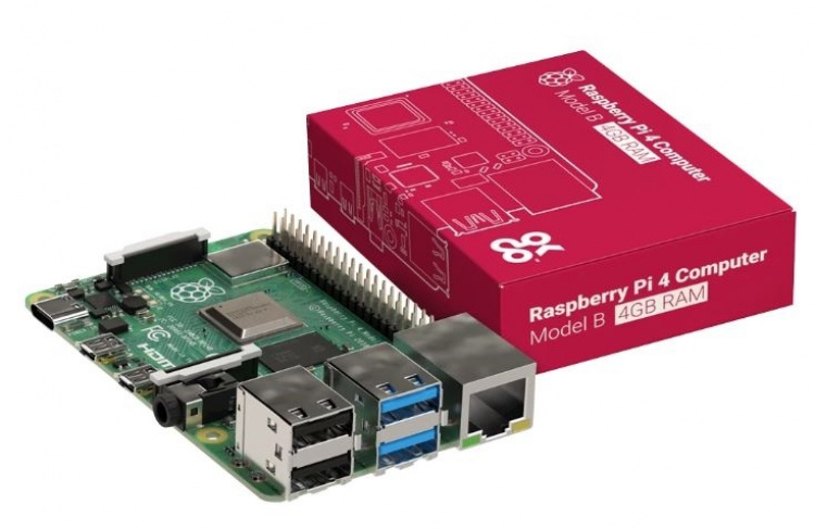 Raspberry Pi 4 Model B, 4 GB RAM, USB-C, dobbel Micro HDMI Raspberry Pi 4 Model B, 4 GB RAM, USB-C, dobbel Micro HDMI