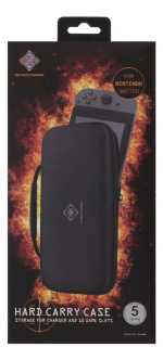 DELTACO GAMING hardt beskyttelsesetui for Nintendo Switch, 10 lommer for spill
