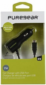 Pure Gear billader 3,4A Micro-USB, svart
