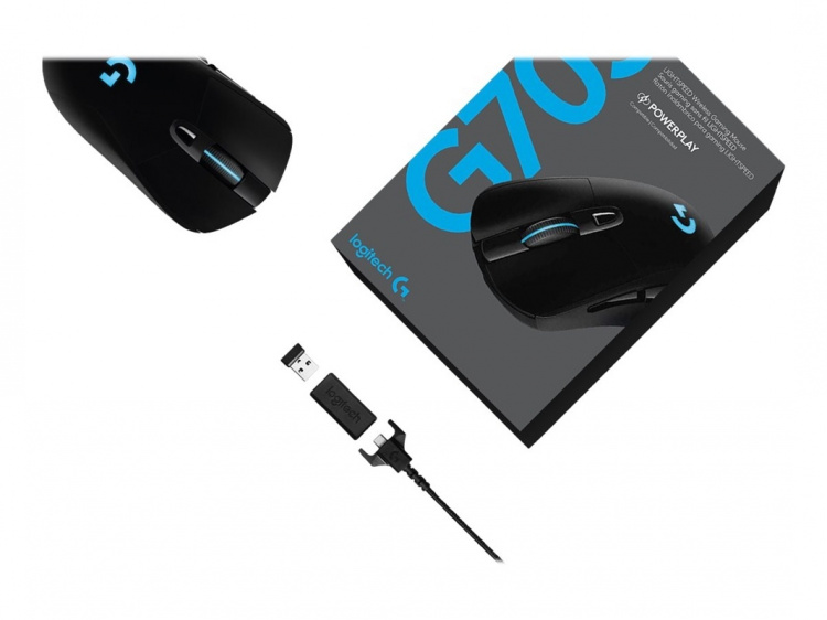 Logitech G703 - spillmus - LIGHTSPEED med HERO - optisk - 6 knapper - trådløs